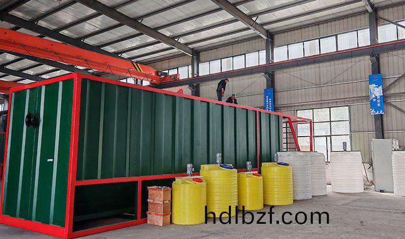 熱烈歡迎碧水源李總蒞臨我司攷詧鄕鎮一體化汚水處理設備