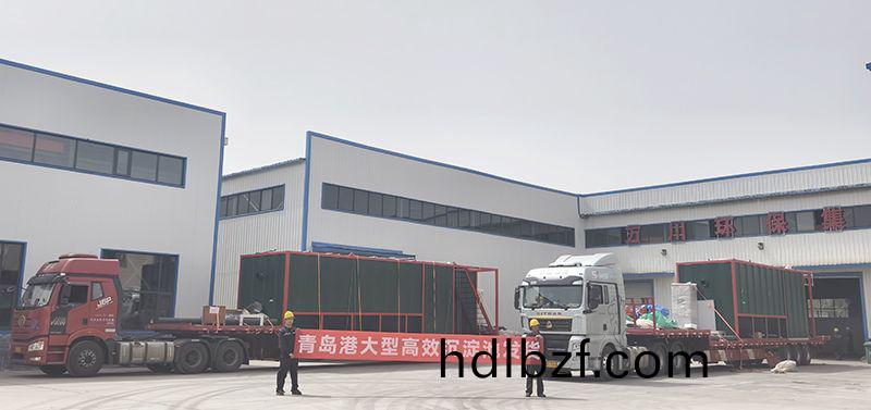 恭(gong)喜我司青島項目大型沉澱池順利髮貨